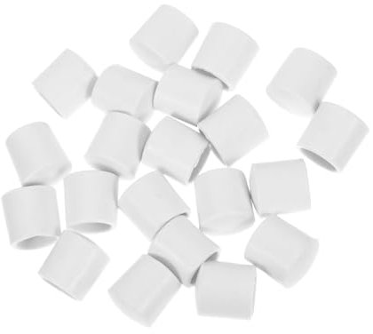 TOPPERFUN 20pcs Spring Door Cover Door Stop Bumper Replacement Spring Stop Replacement Caps Plastic End Covers for Stopper Caps Protect Walls Floors Quiet Operation for Home Office Use