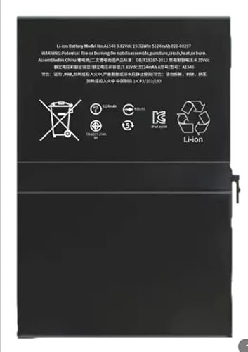 WoskjXas A1664 Tablet Battery Compatible with iPad Pro 9.7 inch A1673 EMC 2976, A1674 A1675 EMC 2977