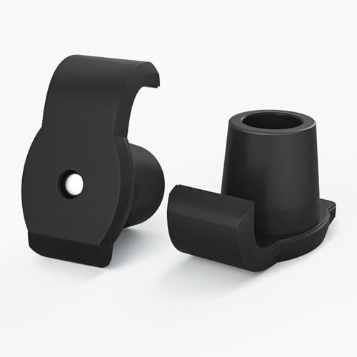 supregear Walker Ski-gleiter (2er-pack) - Zubehör für Senioren-faltgehwagen, Robuste Langlebige Fußgleiter für Hinterbeine, Universelle Ersatzgleiterkappen, 25 mm - Schwarz