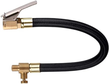 Quick Air Release Extention Hose for Tire Inflators, Tire Valve Air Chuck Lock Air Tire Inflator Pump Hose,Car Tire Inflator Air Hose Clip On Air Valve Tool Compressor Air Expansion Hose