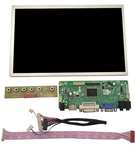 10,1 Zoll HSD100IFW1 1024x600 LCD-Bildschirm + HDMI VGA Audio DVI Control Treiberplatine Monitor LVDS 30PINS Panel, Monitorzubehör(LCD and Board)