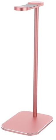 STOBAZA Headphone Holder Stand and Simple Rose Gold with Aluminum Alloy Frame and Silicone Base, Stable Performance for Study Rooms and Bedrooms Storage Rack