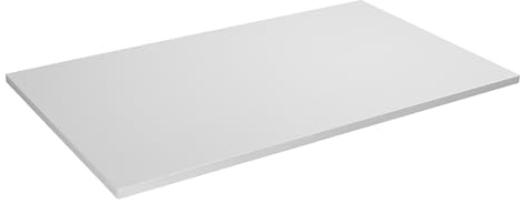KIMEX Schreibtischplatte, 150 x 75 cm, quadratische Kanten, Weiß
