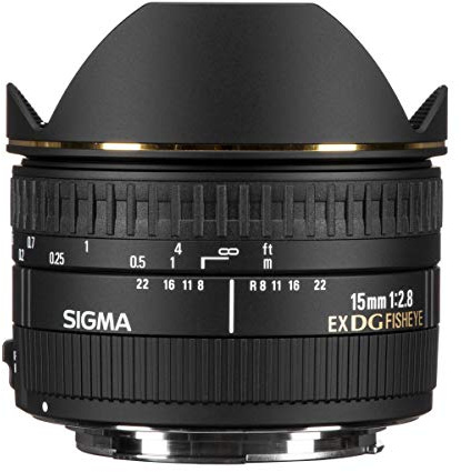 Sigma 15mm F/2.8 EX DG Diagonal Fisheye Lens for Canon SLR Cameras