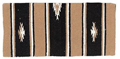 Tough 1 Sierra Satteldecke, 55% Wolle, 61 x 61 cm, Taupe/Schwarz/Creme