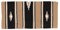 Tough 1 Sierra Satteldecke, 55% Wolle, 61 x 61 cm, Taupe/Schwarz/Creme