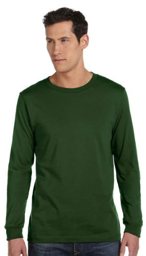 Canvas 3501 Men's 4.2 oz. Filmore Long-Sleeve T-Shirt - Olive - L (US)