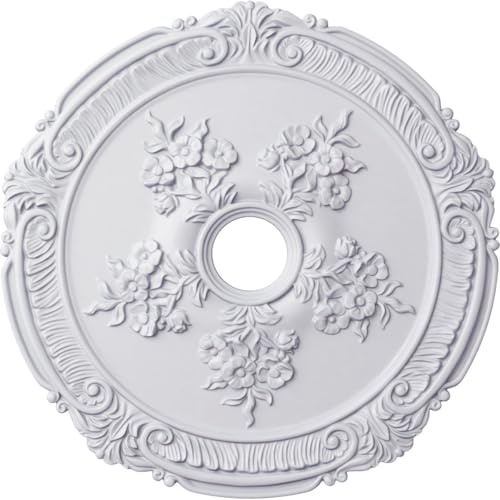 26OD x 3 3/4ID x 1 1/2P Attica with Rose Ceiling Medallion (Fits Canopies up to 4 1/2)