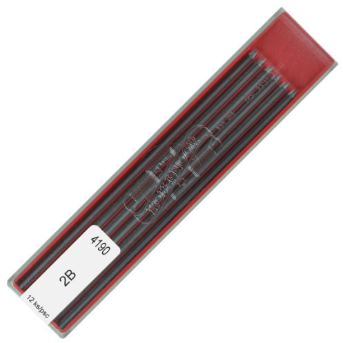 Koh-i-noor 4190 2B 2.0 mm Graphite Leads for Technical Drawing and Retouching.
