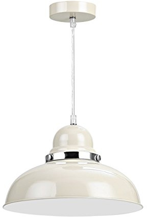 Premier Housewares E27 Edison Screw 40 W Vermont Pendant Ligh, 115 x 30 x 30 cm - Clay