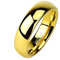 Tapsi´s Coolbodyart® Ring Tisten Titan Wolfram Gold 6mm breit Hochglanz polierter Ring IP Gold 60 (19)