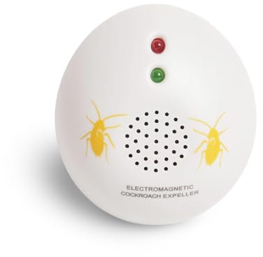 Ozono Hogar - Repelente Electromagnético de Cucarachas - Ahuyentador de cucarachas para Enchufar - Seguro y Efectivo - Ideal para Zonas Interiores - No Tóxico - Fácil de usar