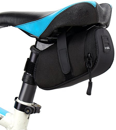 Demiawaking Sacchetto di Sella di Immagazzinaggio Impermeabile della Bici Tasca Posteriore in Coda per Il Sedile (Nero)