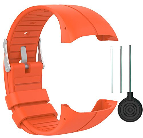 QGHXO Armband für Polar M400/M430, weiches verstellbares Silikon-Ersatzarmband für Polar M400/M430 Uhr