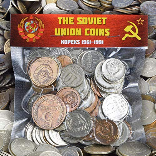 Lot of 100 Soviet Union Kopeks Coins | Cold War | Hammer and Sickle | USSR Money Collection 1961-1991