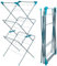 Beldray LA050397EU 3-Tier Clothes Airer – Collapsible Indoor Drying Rack, Foldable Clothes Horse, 15 M Drying Space and Four Side Wings, Standing Laundry Dryer, Easy to Assemble Towel Rack, Turquoise