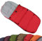 BAMBINIWELT Fußsack Winterfußsack für BUGABOO Kinderwagen, universal, Sitzauflage, mit Fleece (Mod-K) (rot)
