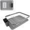 Anika 69069 - Escurreplatos de Cocina (41 x 32 x 9,5 cm), Color Gris