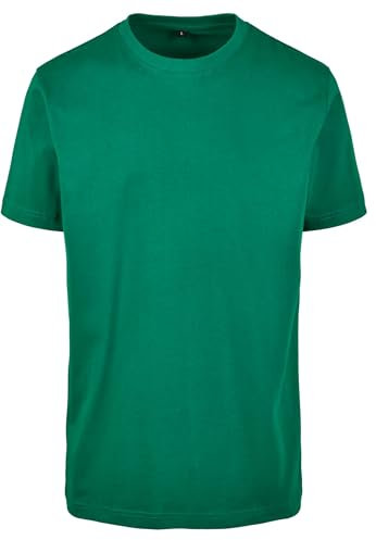 Build Your Brand Men's T-shirt Round Neck T Shirt, Forest Green, M UK