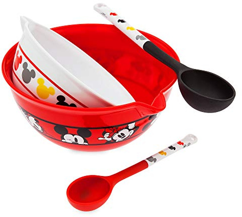 Disney Mickey and Minnie Mouse Mixing Bowl and Spoon Set – Disney Eats