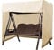 widesmile Outdoor Hammock 3-seater Garden Swing Cover 420D Waterproof Patio Porch Swing Chair Covers UV Resistant Weather Protector Patio Furniture Cover (Begie, 220x125x170cm)