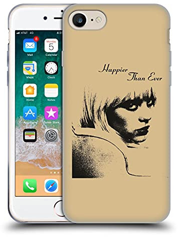 Head Case Designs Offizielle Billie Eilish Albumbild Happier Than Ever Gelhülle [Militärischer Schutzgrad] Kompatibel Mit Apple iPhone 7/8 / SE 2020 & 2022 Und Kompatibel Mit MagSafe
