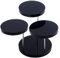 FINGERINSPIRE 3 Tier Schwarz Acryl Drehbare Schmuckständer Acryl Round Barbell Podest Display Ohrring Ring Armband Schmuck Display Vitrine Ständer Halter für Heimorganisation