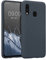 kwmobile Custodia Compatibile con Samsung Galaxy A40 Cover - Back Case per Smartphone in Silicone TPU - Protezione Gommata - blu mirtillo