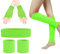 ZOCONE Green Leg Warmers 80s Neon Headband and Wristband Fishnet Gloves Set, 80s Fancy Dress for Women Costume Accessories, Leg Warmers Knit Neon Retro 1980s Theme Party Costumes
