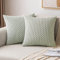 MIULEE Kordsamt Kissenbezug Kissenbezüge Dekorative Kissenhülle Moderne Sofakissen Dekokissen Couchkissen Zierkissen Weicher für Sofa Wohnzimmer Schlafzimmer 2er Set 40x40 cm Erbsengrün