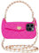 UnnFiko Emily in Paris Phone Case for iPhone, Cute Camera Design, Purse Flip Card Pouch Stand Holder Cover Case with Long Shoulder Strap, Pink, iPhone 14 Pro Max