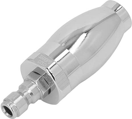 Idropulitrice con Ugello Turbo, Punte degli Ugelli Rotanti per Idropulitrice 3600PSI con Attacco Rapido 1/4'', Ugello Rotante per Acqua Calda e Fredda, Orifizio 3.0