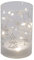 Miss Lovely Windlicht LED LED-Glas WINTERWALD in weiß & silber Glitzer Deko-Figur Weihnachts-Deko beleuchtet Advent Winter Weihnachten Lichterkette leuchtende Weihnachts-Dekoration