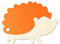 Kibbidea Kinder Schneidebrett, Schneidebrett Kunststoff, Mini, Niedlich, Schneidebretter für die Küche, Küchenbretter, Frühstücksbrettchen (Orange)