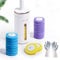Escobillas de Baño, Kit de Varita de Inodoro con Sistema de Limpieza con 24 Cabezales de Recambio, Escobilla Baño Cabezal Desechable WC,Ideal para Las Zonas Difíciles de Limpiar del Inodoro