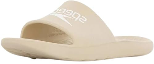 Speedo Chanclas, Chancletas para piscina, Calzado para la playa Chancletas para piscina para Mujer, Tostado claro, 8