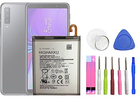 HIGHAKKU Ersatzakku EB-BA750ABU kompatibel mit Samsung Galaxy A7 2018 SM-A750 & Galaxy A10 SM-A105 with Tools