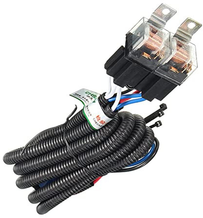 Ranuw Fog Light Headlight/Lamp Bulb Wiring Harness Socket Wire Connector With 12V ON/OFF Switch Kit Fit LED Work Lamp Harness 12v Negative-switched Led Headlight/lamp Bulb Wiring Harness