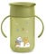 Suavinex, Tasse Apprentissage avec Disque Anti-Goutte, Gobelet Bébé, Magic Cup, Rebord Antifuite 360°, avec Poignées, avec Couvercle Hygiénique, Verre Enfant +12 Mois, 340 ml, Bears Vert