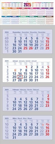4-Monatskalender Jahreskalender 2026