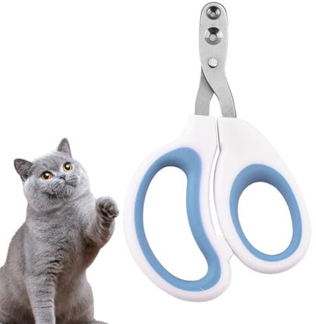 UEAVOID Coupe Griffes pour Chat Professionnel, Acier Inoxydable de Sécurité, 2mm Trou Conique, Coupe Ongle pour Chiot Lapin Oiseau et Petits Animaux, Simple à Utiliser pour Un Novice