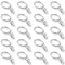 20 Piezas Anillas para Cortinas con Pinza,Ganchos de Cortina para Colgar,Anillos de Clip de Cortina de Acero Inoxidable de 32 mm, Ganchos y Anillas con Pinza para decoración del hogar