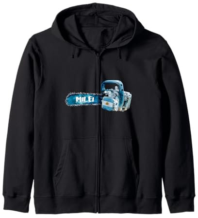 Peluca Milei - Javier Milei Kettensäge Kapuzenjacke