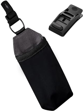 ALPAKA HUB Sunglasses Pouch – Étui Lunettes de Soleil Magnétique | Clip HUB amovible, doublure microfibre, nylon balistique 840D, portable, protection anti-rayures