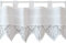 Edle Scheiben-Gardinen 2er Set mit Schlaufen als blickdichter Vorhang in 40 x 150 cm - Landhaus-Stil Blumen Bistrogardinen Spitze weiß - Moderne Kurzstore Küchen-Gardinen Wohnzimmer Wohnwagen