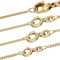 Goldkette Panzerkette 1,4mm 333-585 - 750 Gold oder Silber vergoldet, Länge:38 cm, Material:925 Sterlingsilber vergoldet