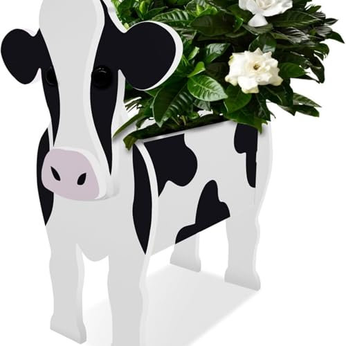 AQCQDQ Tier Blumentopf Pflanztop, Kreativer Haustier Blumentopf, Pflanze Holz blumenkübel, Kleine Welpen Geschenke für Frauen, PVC Pflanztöpfe für Innenbereich Im Freien (nainiu,Kleine)