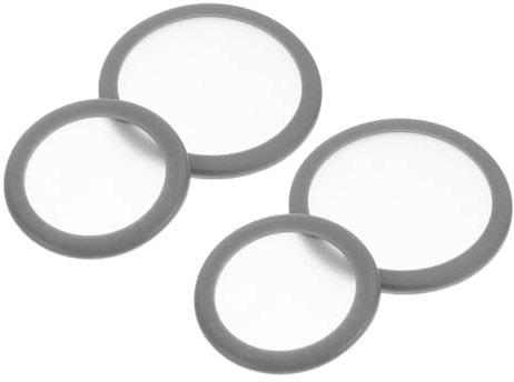 FOMIYES Stethoskopmembran 4 StüCk Pvc Grau FüR Erwachsene & Kinder Hochwertige Austauschbare HöRmembran Kompatibel Mit Den Meisten Stethoskopmarken