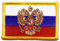 Aufnäher Patch Flagge Russland mit Wappen - 8 x 6 cm
