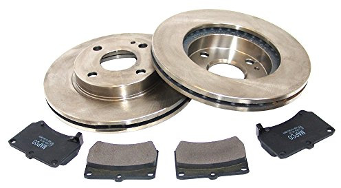 Mapco 47510 Bremsensatz Bremsscheiben mit Bremsbeläge Vorderachse | Kompatibel mit: MAZDA 323 C IV, 323 C V, 323 F IV, 323 F V, 323 P V, 323 S IV, 323 S V, DEMIO